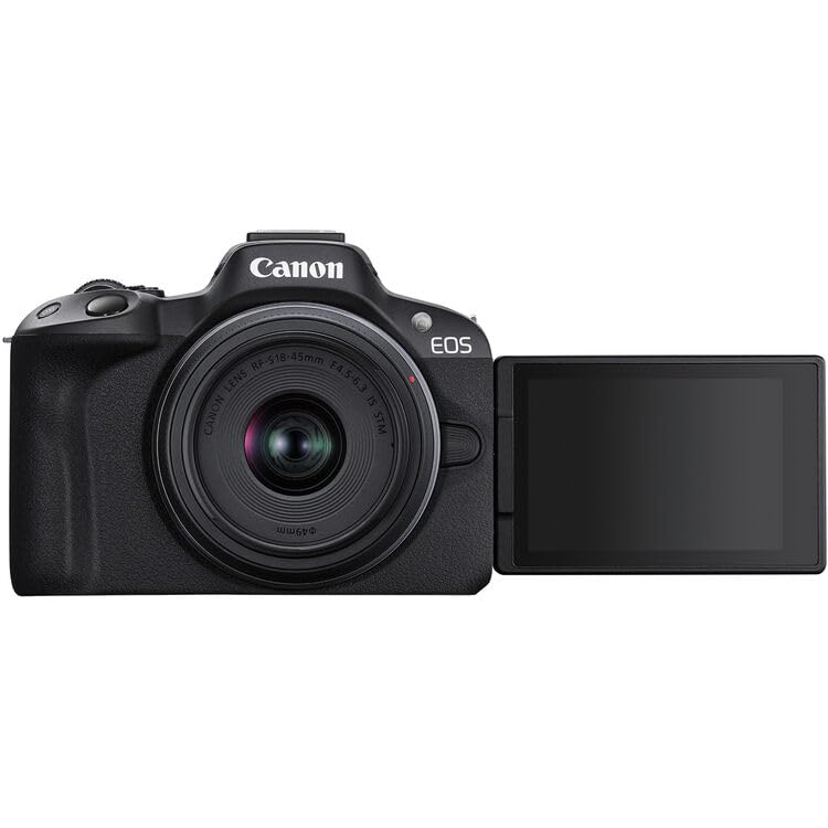 Mirrorless Camera Bundle with 18-45mm & 55-210mm Lenses, 4K Video & 64GB Card