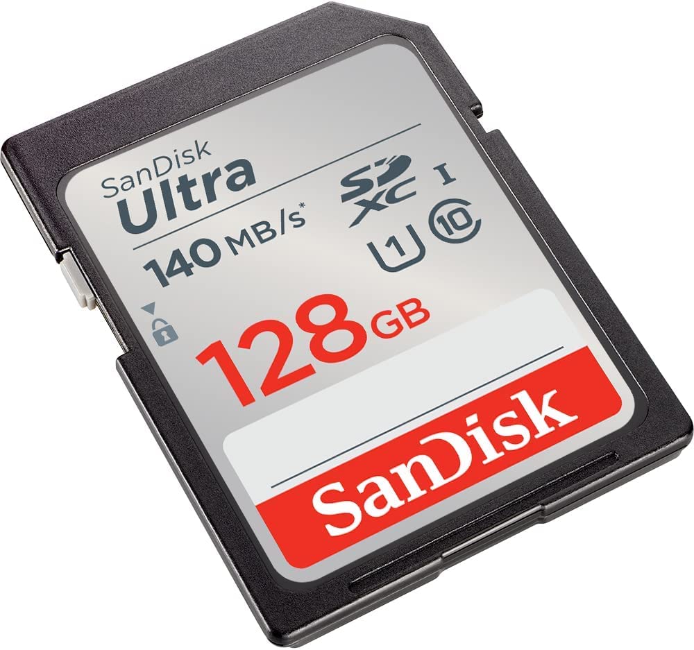 128GB SDXC Memory Card Bundle with Multi-Slot Card Reader