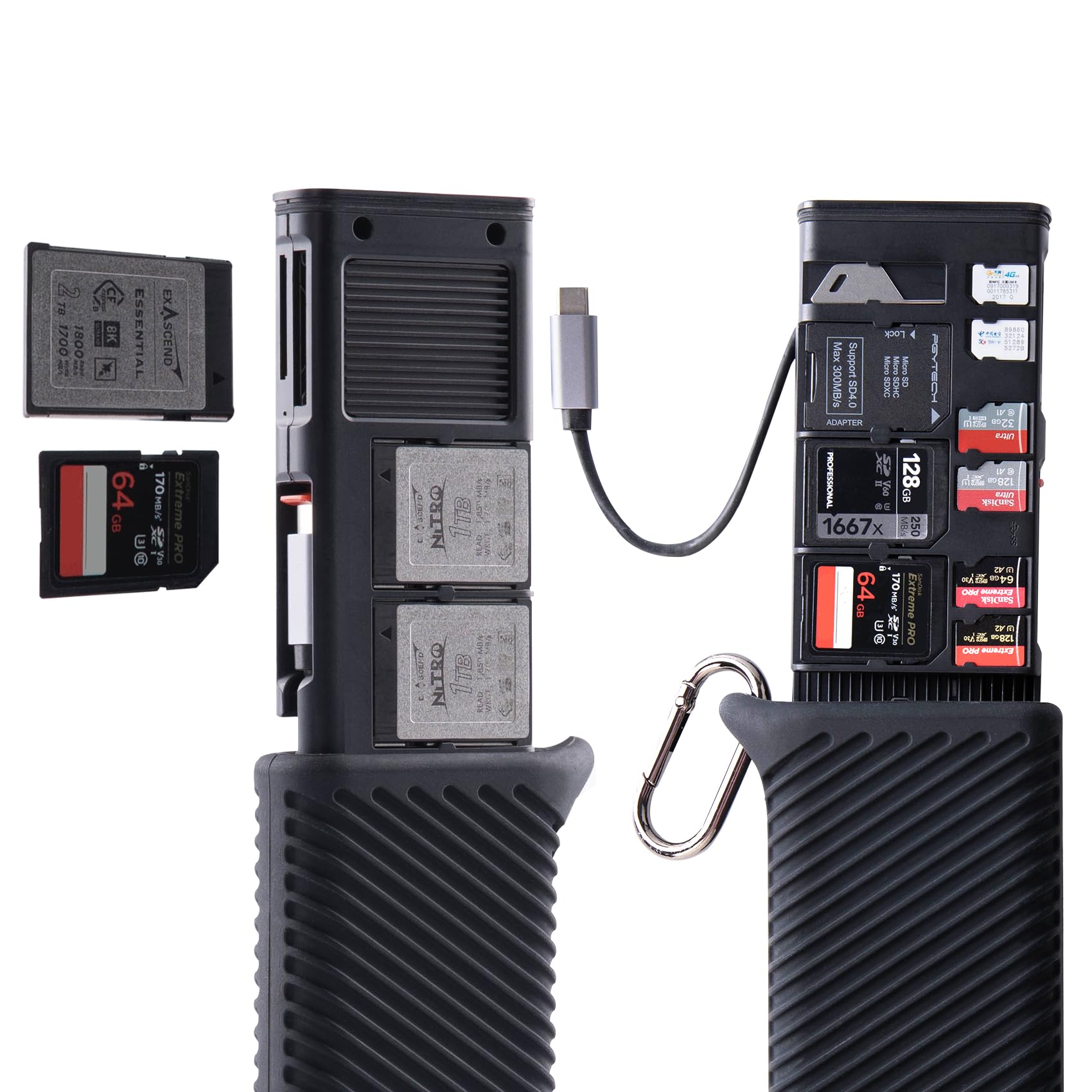 12-in-1 CFexpress Card Reader & Card Case with USB 3.2 Gen 2