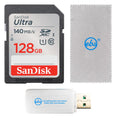 128GB SDXC Memory Card Bundle with Multi-Slot Card Reader